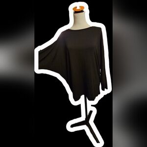 Tahari Elegant Black Blouse